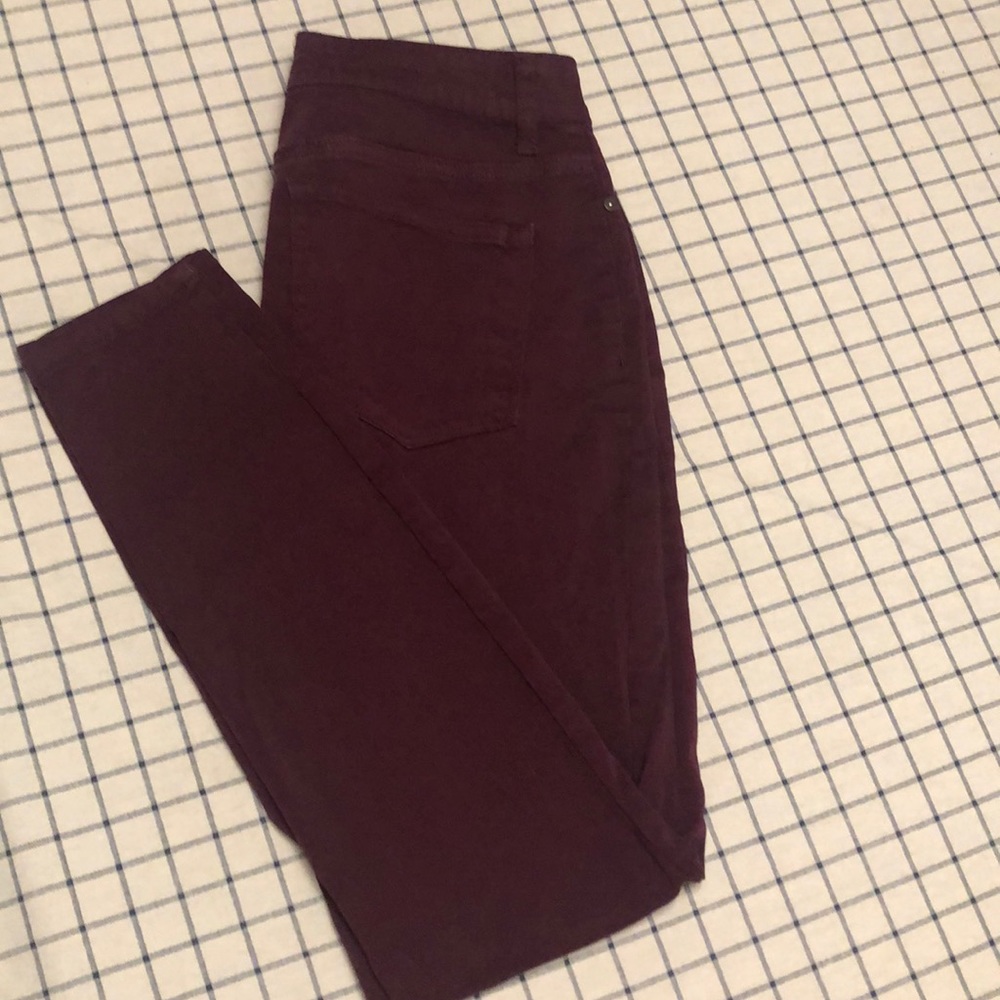 Maurices Maroon Jeggings